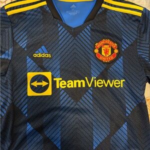 Adidas Manchester United Blue and Black Jersey